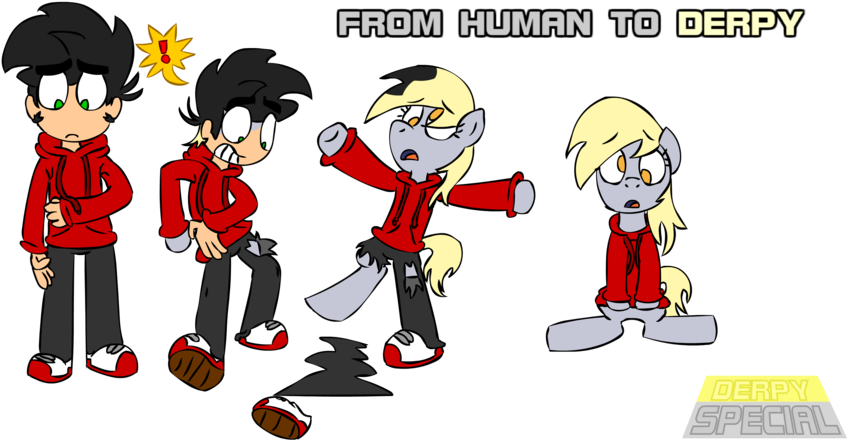 Magic277, Background Pony, Derpy Hooves, Human, Human - Derpy Hooves (1024x443)
