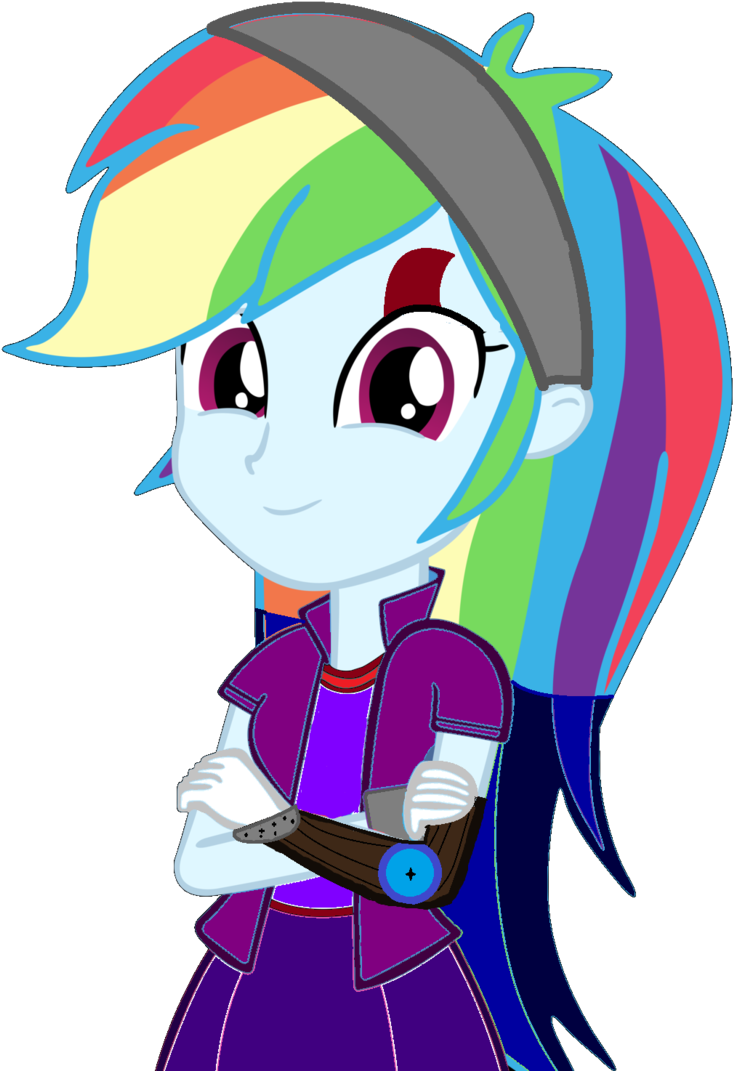 Rainbow Sonic - Vector - Oc - Equestria Girl By Lunastardash - Horror Mlp Rainbow Factory (744x1073)