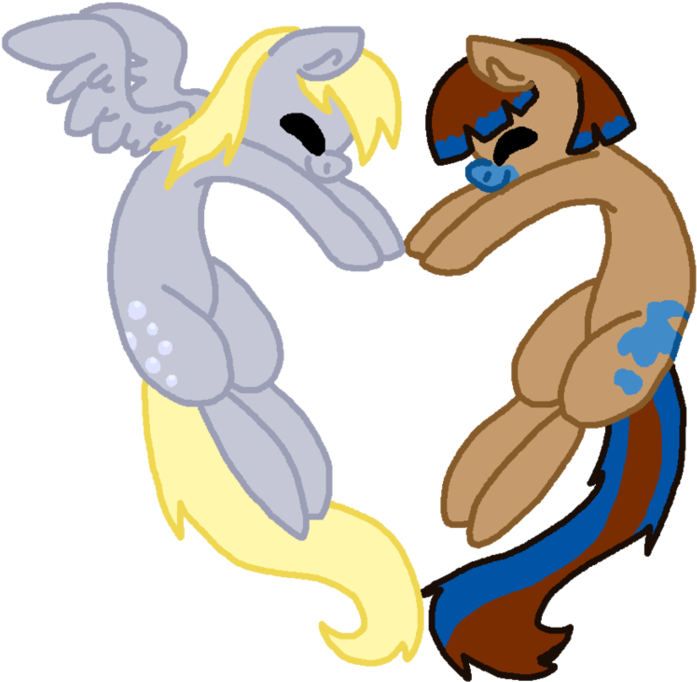 Snuggle Muffin And Derpy Hooves By Th3randomartist - Cartoon (955x836)