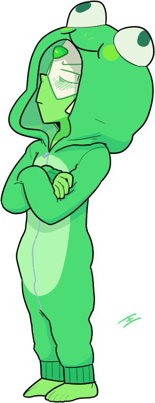 Garnet Green Vertebrate Fictional Character Cartoon - Steven Universe Cute Peridot (548x827)