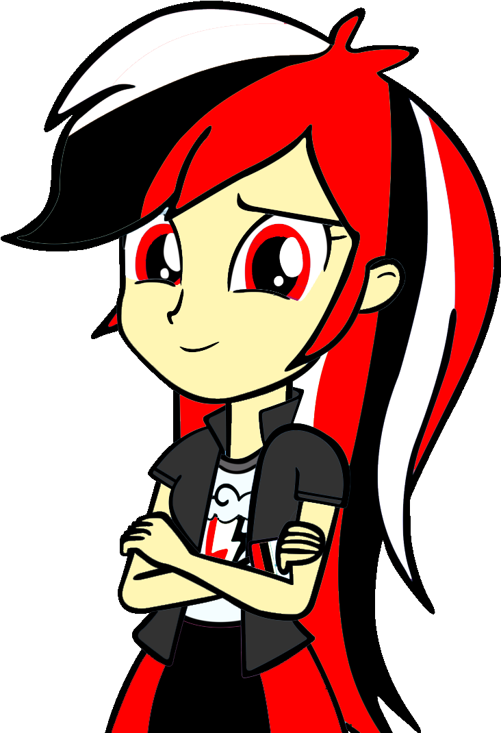 Rainbow Dash In My Oc Style By Dashiehu - Rainbow Dash Equestria Girl (744x1073)