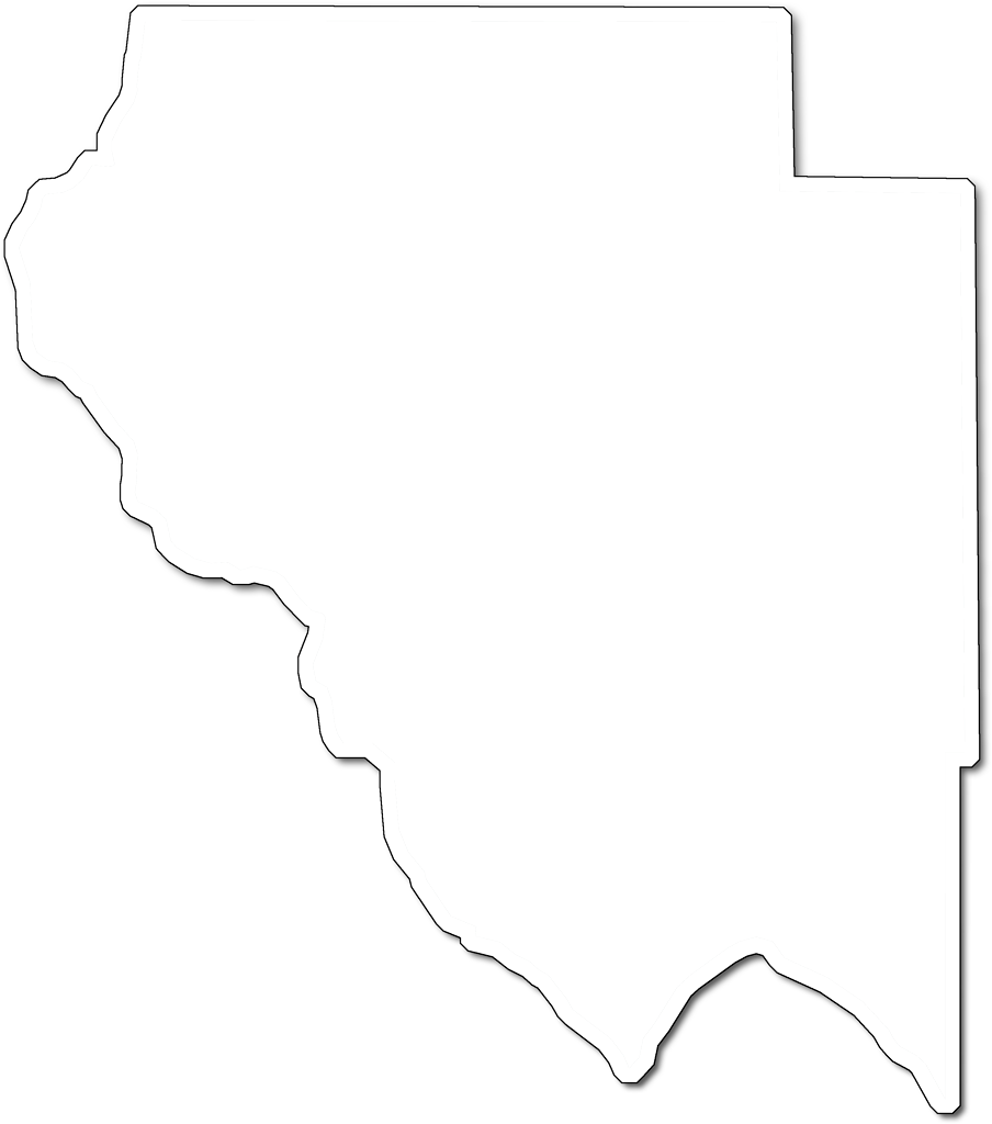 A Map Of Okeechobee With An Outer Shadow Around The - Map (904x1024)