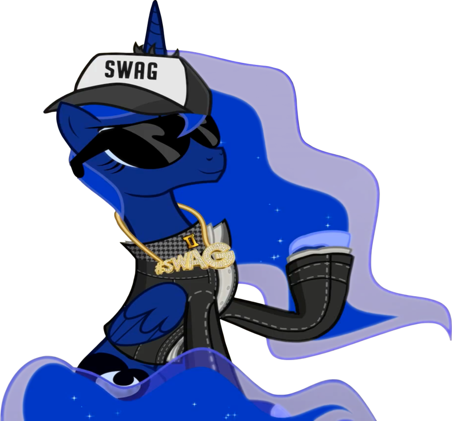 Princess Luna Princess Celestia Pony Derpy Hooves - Mlp Luna Swag (925x863)