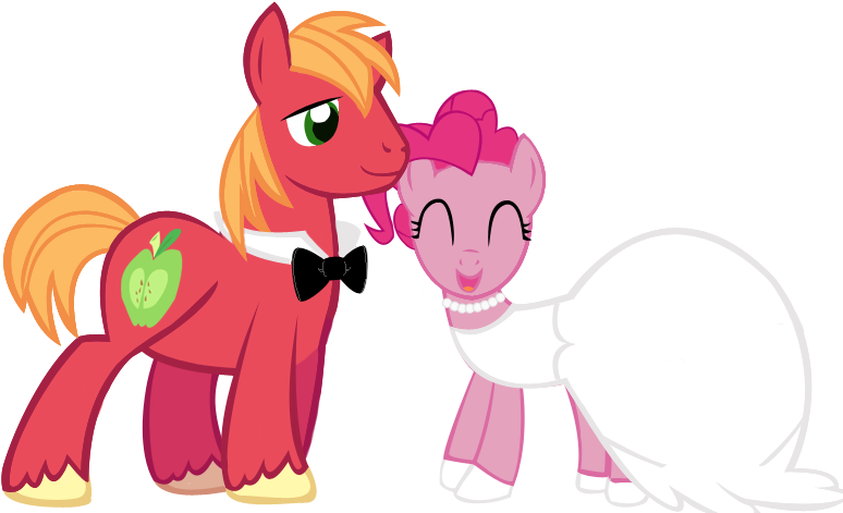 Big Macintosh And Pinkie Pie Wedding By Joedash - Big Mac X Pinkie Pie (860x480)