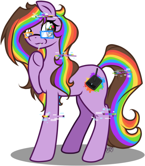 Glitch Clipart Transparent - Glitch Oc (600x599)