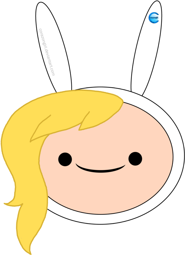 Fionna The Human By Corazongirl - Adventure Time Fionna Head (800x907)