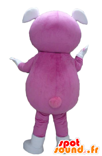 Mascotte Girl With A Pink Combination With Two Ears - Mascot (600x600)