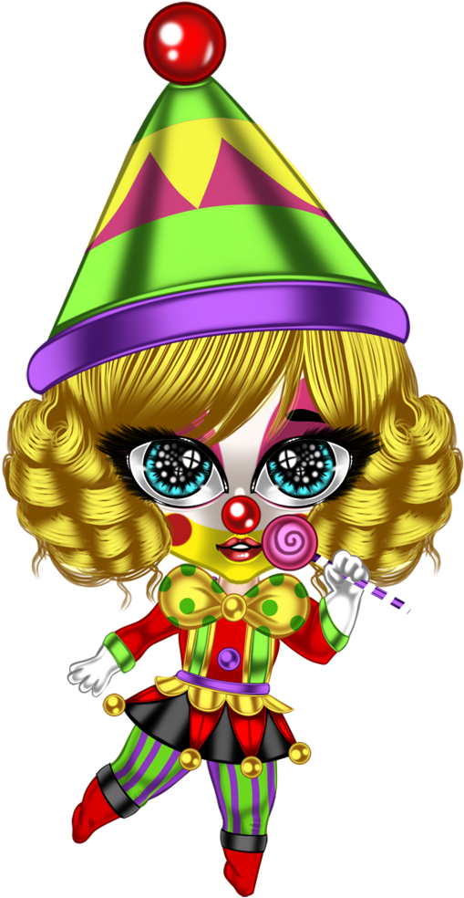 Little Clown Doll - Clip Art (799x1024)