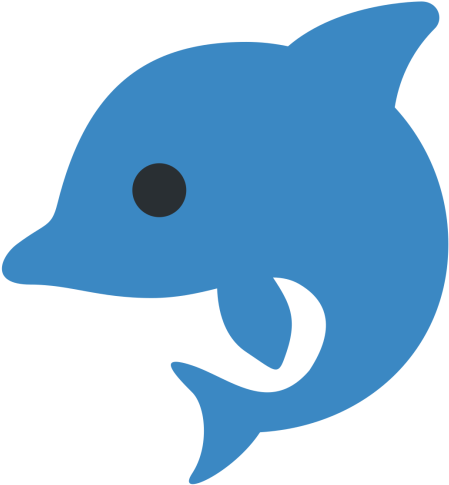 Dolphin, Flipper, Mammal, Show, Aquatic Icon - Dolphin Emoji Png (512x512)
