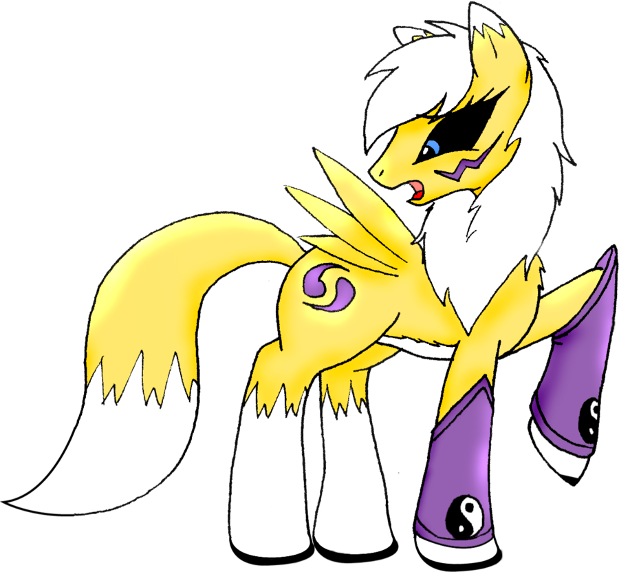 Fanmade Rena Pony - Renamon My Little Pony (900x831)