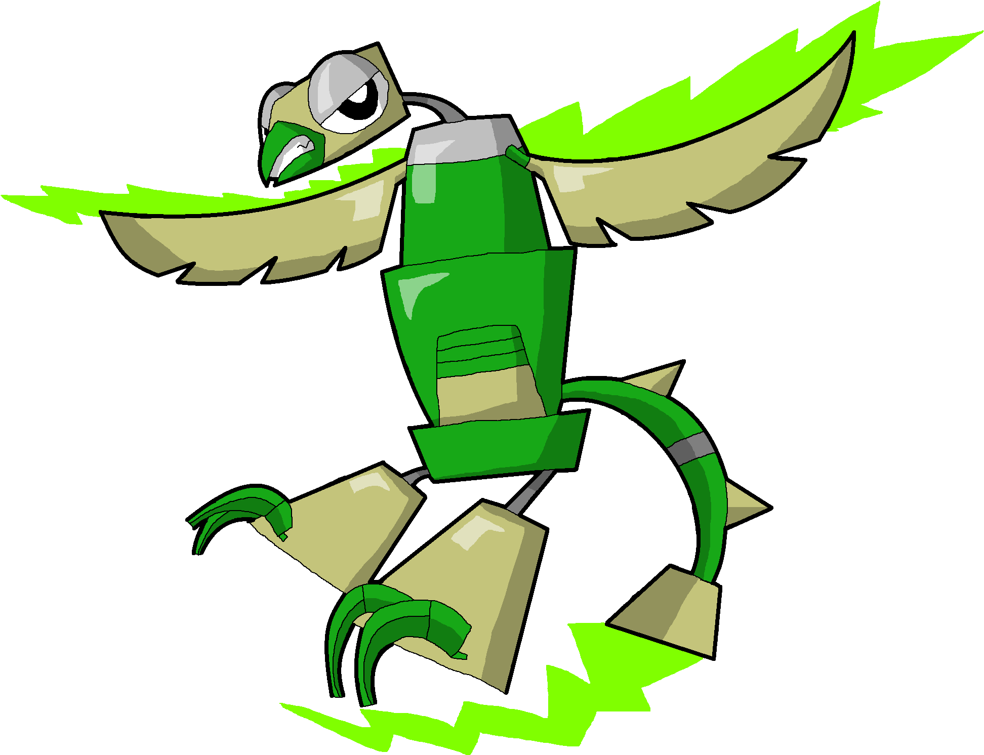 Pd Cartoon Sparkzoids Max - Cartoon (1964x1508)