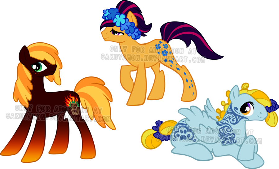 Stallion Pony Adoptables 2 By Sakuyamon - Stallion Pony Adoptables 2 By Sakuyamon (900x546)