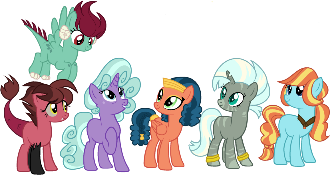 Mane Six - Mist Mane And Starswirl (1243x643)