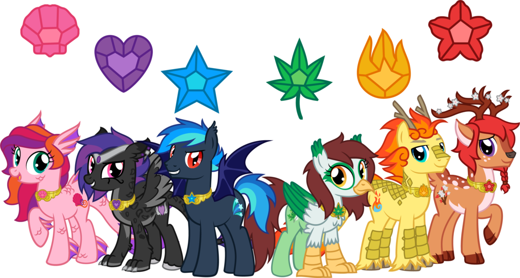 Mythical Mane Six - Elements Of The World (1024x547)