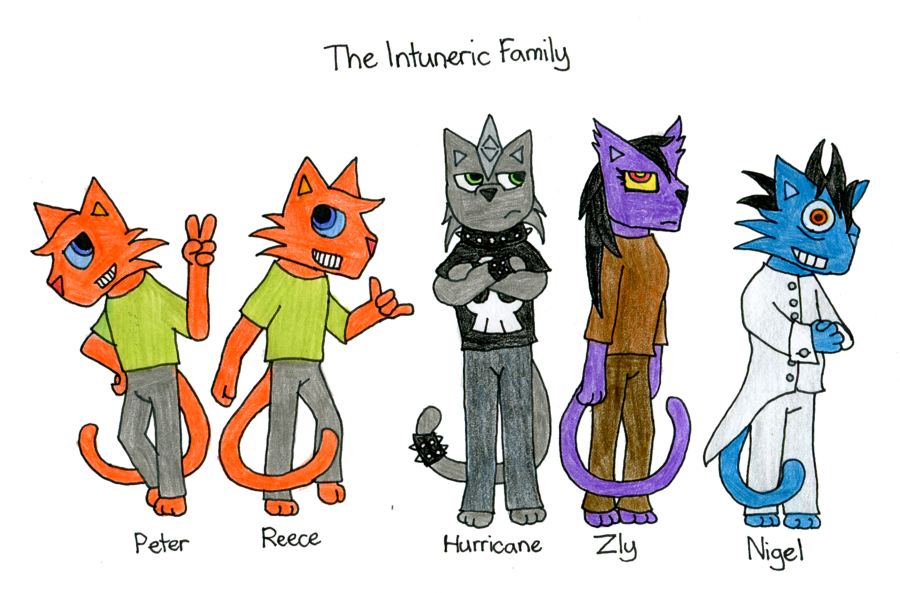 The Intuneric Family By Chookgirl On Clipart Library - Cartoon (900x593)