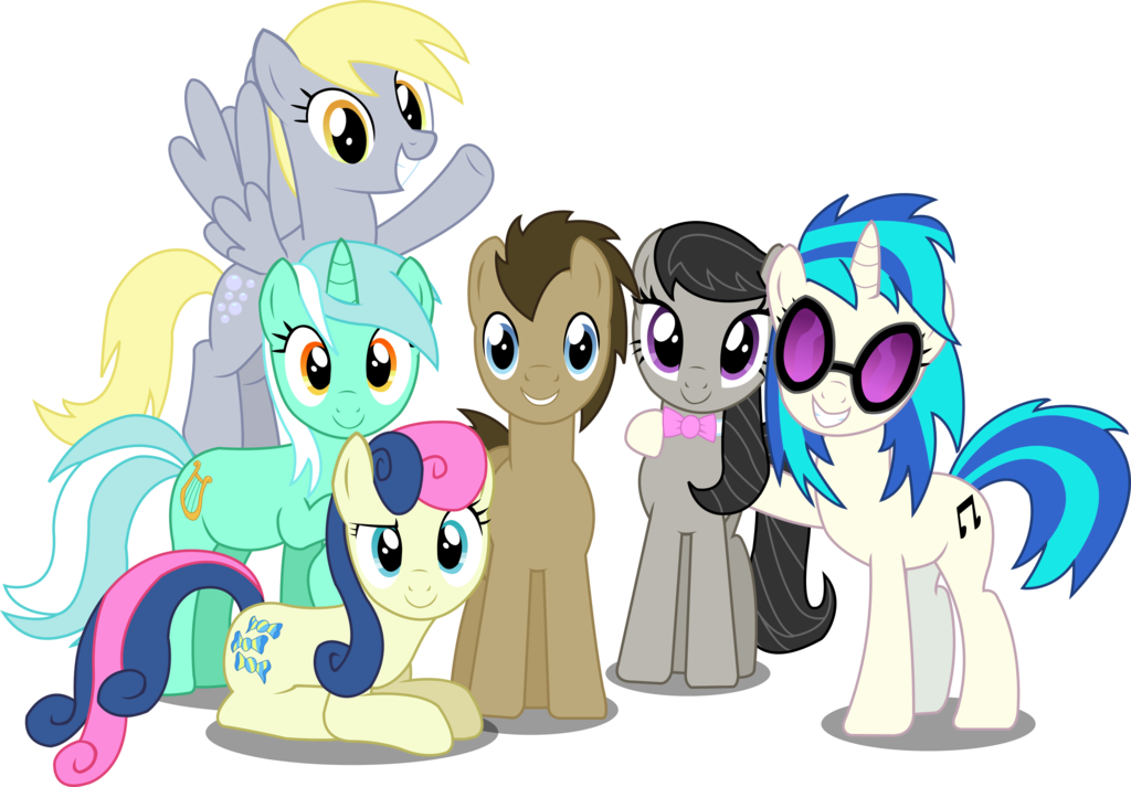 Let The Background Mane 6 Remind You By Sketchmcreations - My Little Pony Friendship Is Magic Hair (1024x713)