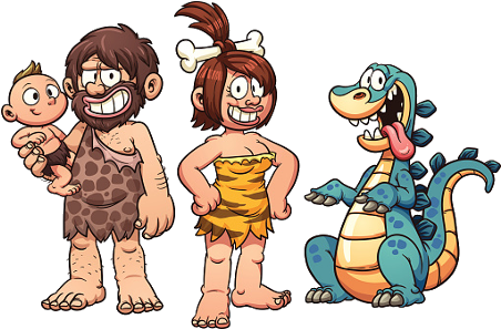 Caveman Cartoon Picture - Caveman Cartoon Png (500x300)