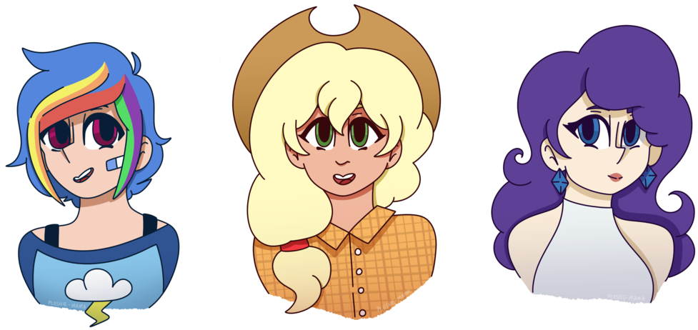 [fanart] Mane 6 - Fan Art (1024x484)