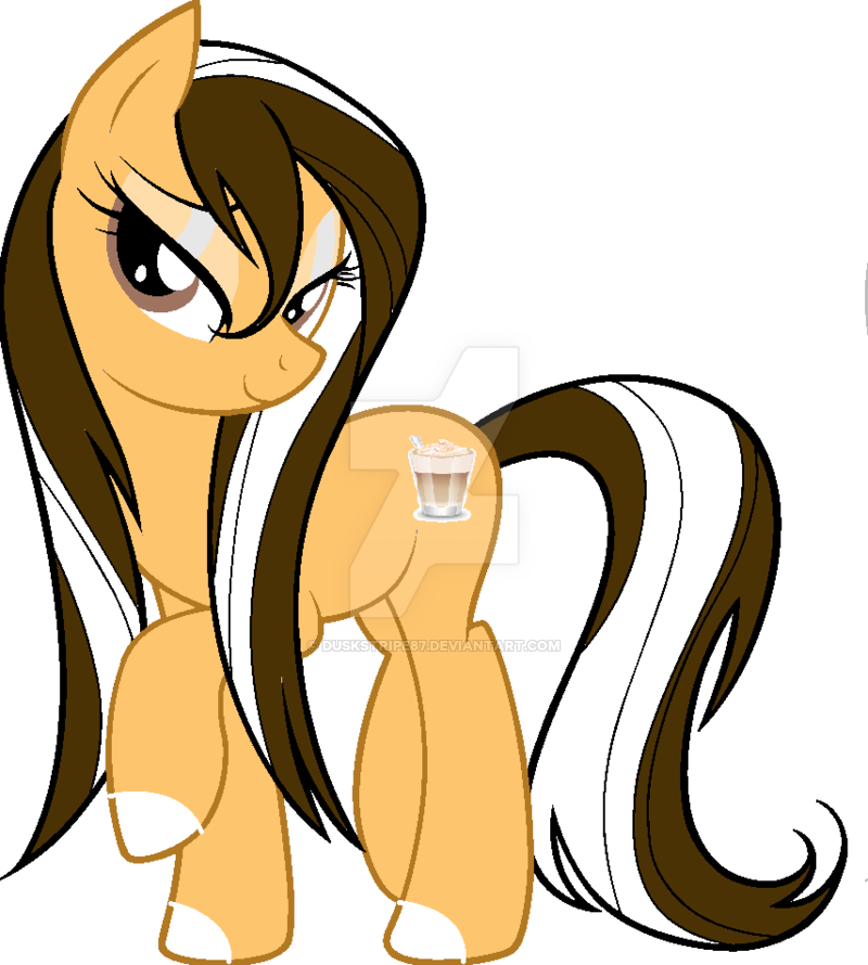 Frosty Latte Wet Mane By Duskstripe87 - My Little Pony Hair Ponies (800x890)