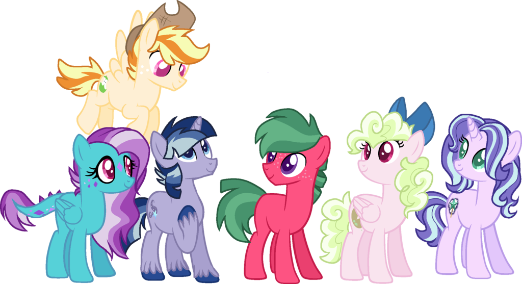 Crystalverse Mane Six By Thepegasisterpony - Mane (1024x557)