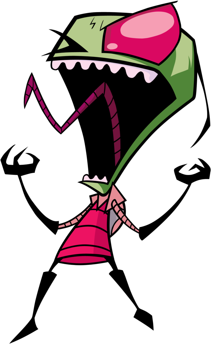 Invader Zim Scream Render By Neonstartapeinvasion - Invader Zim (708x1127)