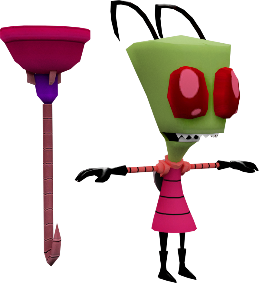 Invader Zim Model By Crasharki - Globs Of Doom Zim (856x934)
