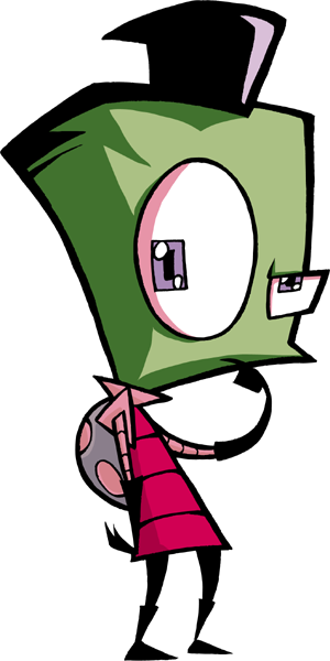 Art Zimdisguisepondering - Invader Zim Human Disguise (300x600)