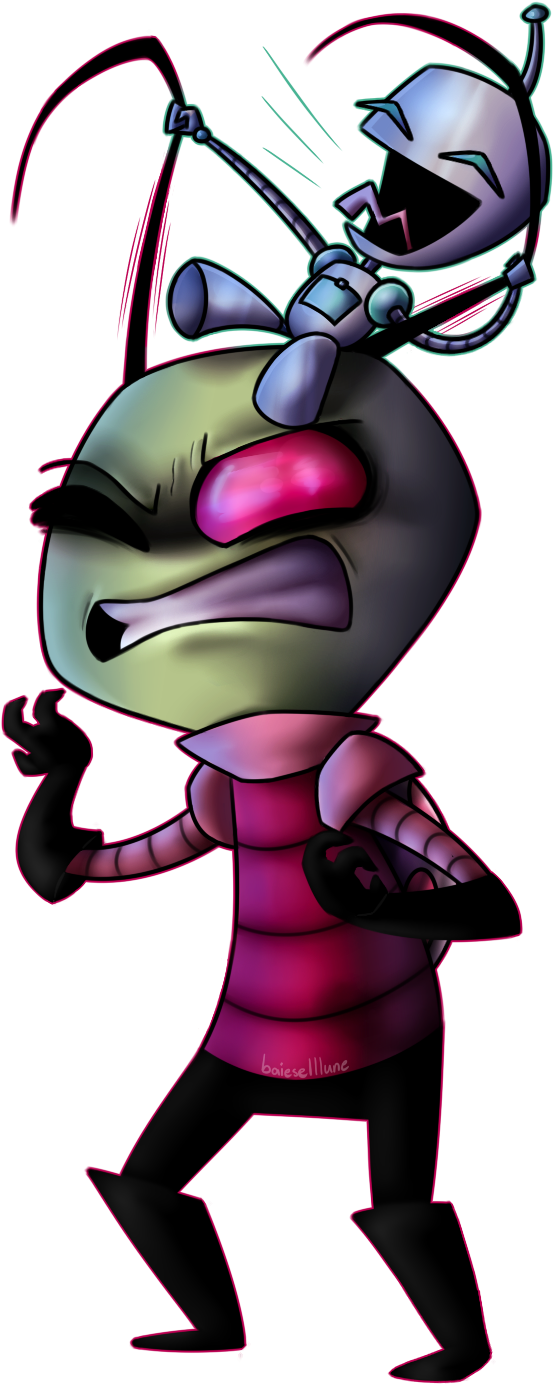 Invader Zim, Fandoms Unite, Paper Dolls, Affair, Random - Cartoon (871x1567)