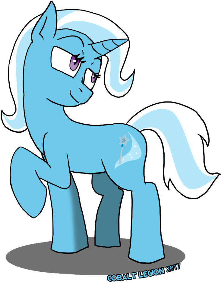 Cobaltlegion, Female, Looking Back, Mare, Pony, Raised - Cartoon (1024x1129)