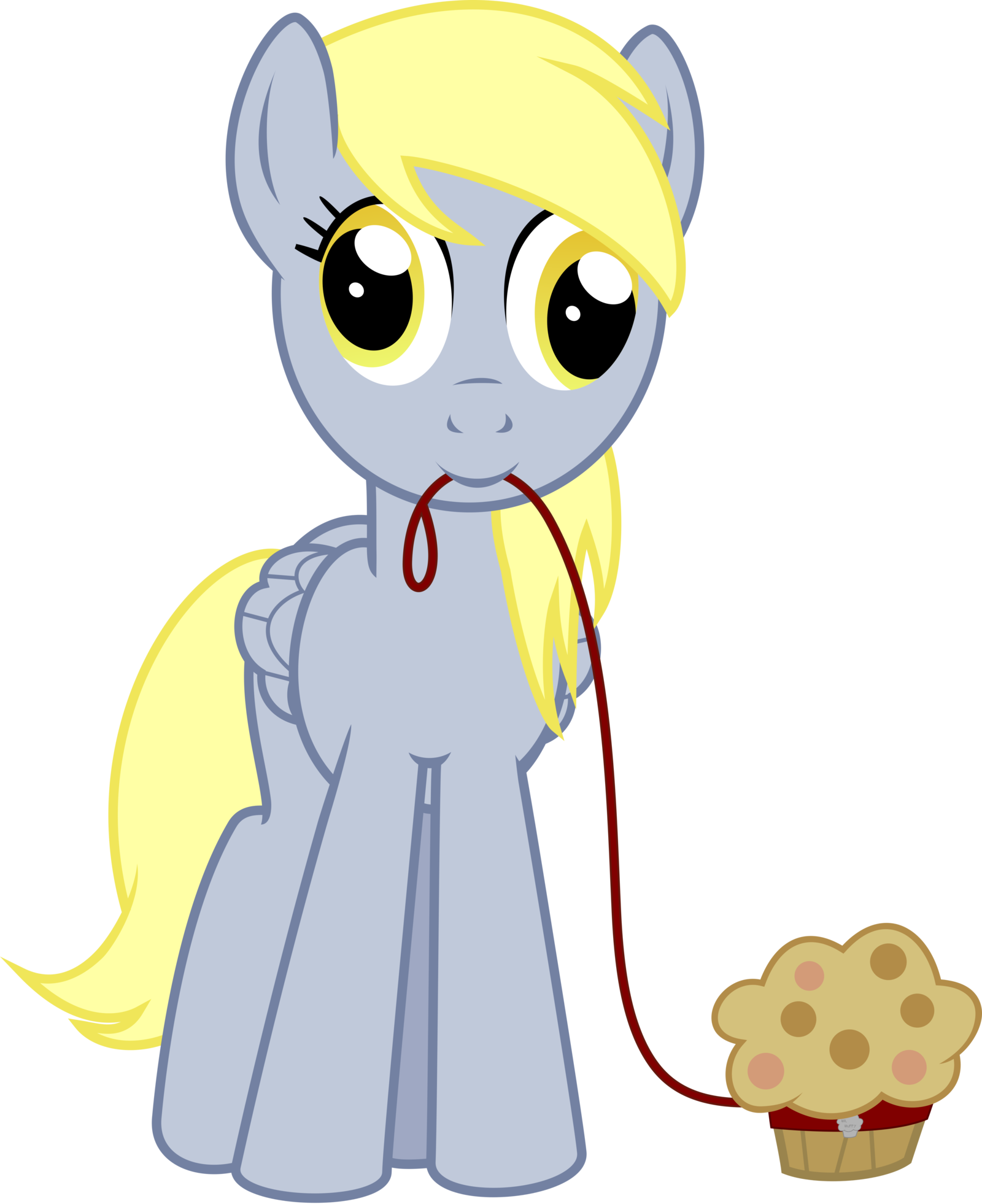 Derpy Hooves Muffin White Yellow Mammal Vertebrate - My Little Pony Derpy Muffins (1600x1962)