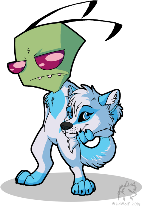 Zim In A Wolf Suit By Windwo1f - Digital Art (563x839)