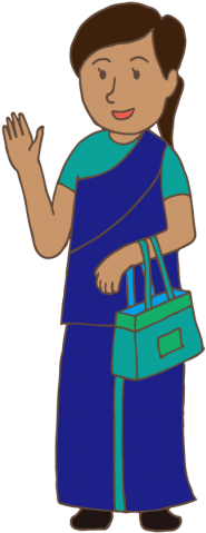 Indian Woman - Illustration (480x480)
