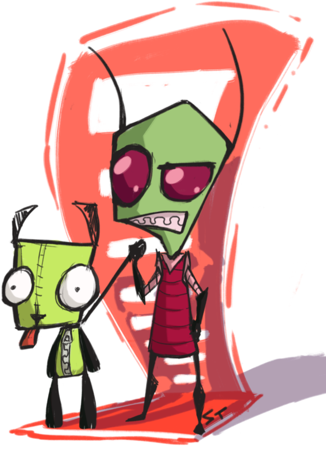 Invader Zim By Terriniss - Cartoon (724x1103)