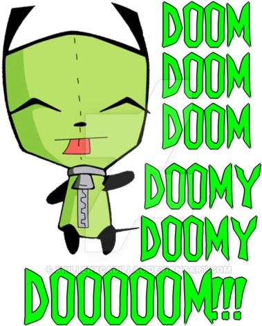 Invader Zim Doom Doom Doom By Xkillerxcadillac - Gir From Invader Zim ...