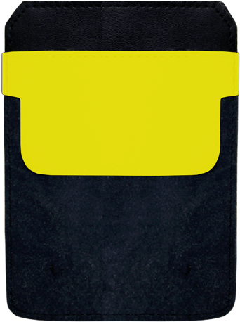 Yellow Large Customizable Dekopokit™ Leather Pocket - Pocket Protector (500x500)