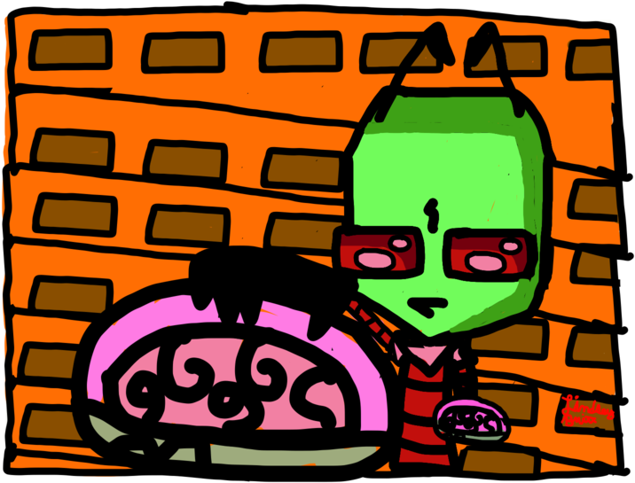 Invader Zim Scene Redraw 2 By Cartooonnerd - Invader Zim Scene Redraw 2 By Cartooonnerd (1024x768)