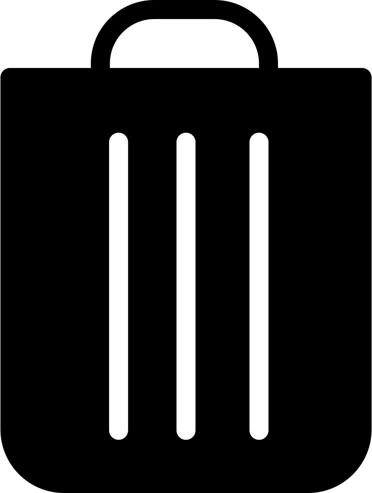 Trash Bin With Handle Comments - Waste Container (740x980)