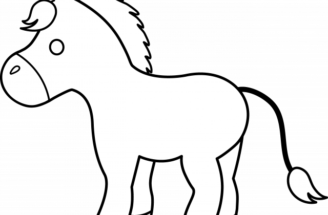 Clipart Donkey - Donkey White Png (640x420)