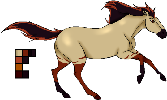 Red Dun X Buckskin Mare Shaded By Murderedlove - Mane (600x375)