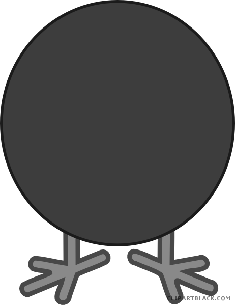 Turkey Small Animal Free Black White Clipart Images - Cancel (462x599)