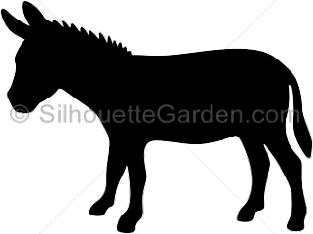Donkey Clipart Svg - Donkey Silhouette Clip Art (640x480)