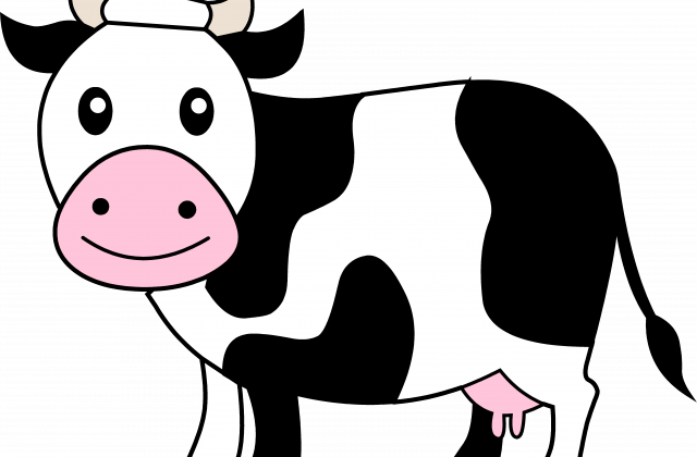 Clipart Donkey - Cow Clipart (640x420)