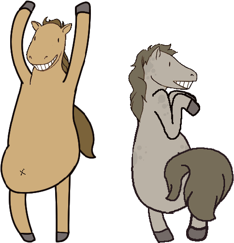 Fat Horses Dancing By Theditor On Deviantart Rh Theditor - Clip Art (700x525)