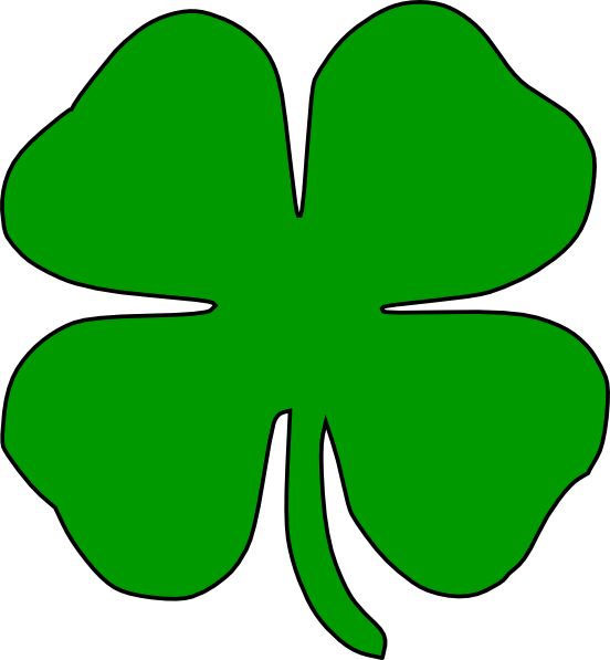 Shamrock Clipart (552x597)