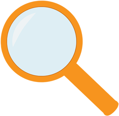 Illustration Of A Magnifying Glass - Magnifying Glass (450x500)