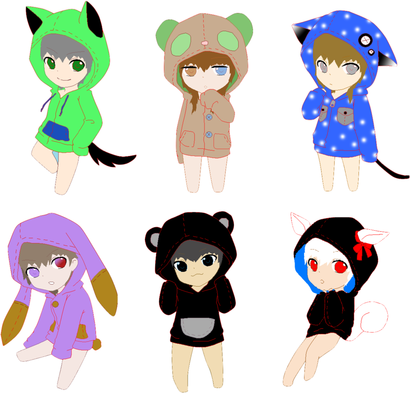Chibi Friends By Homeworkhater - Anime Chibi Friend Base (900x863)