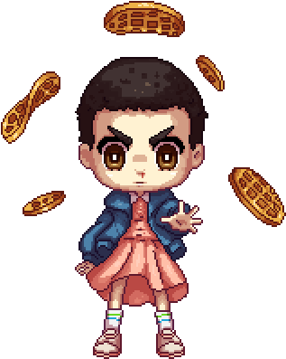 Digital Art, Gif, And Stranger Things Image - Clip Art Stranger Things (362x416)