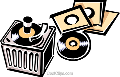 Phonograph/records Royalty Free Vector Clip Art Illustration - Phonograph/records Royalty Free Vector Clip Art Illustration (480x310)