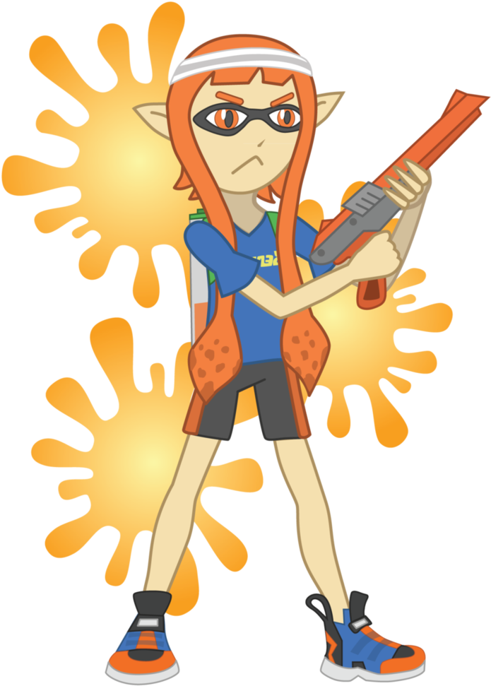 Headband Chan, My Inkling, Oc, Fan Character, Inkling, - Cartoon (755x1057)