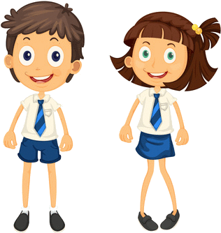 A Good Revenue For Our School Management Just By Collecting - School Uniform Cartoon (339x354)